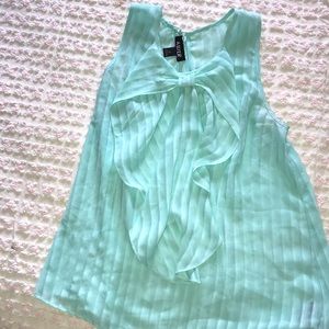 Mint green blouse